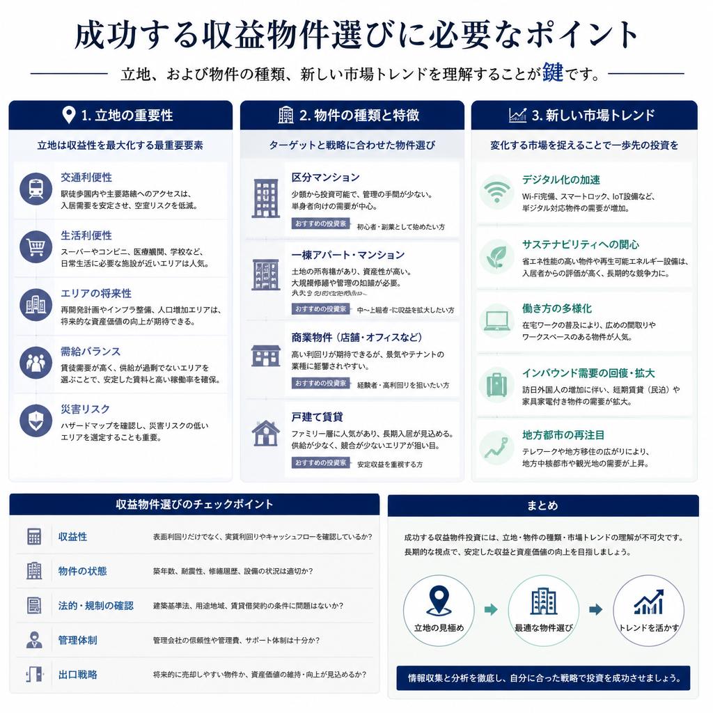 収益物件選びのポイント