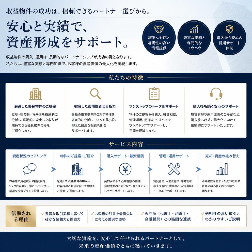 信頼できるパートナー選び